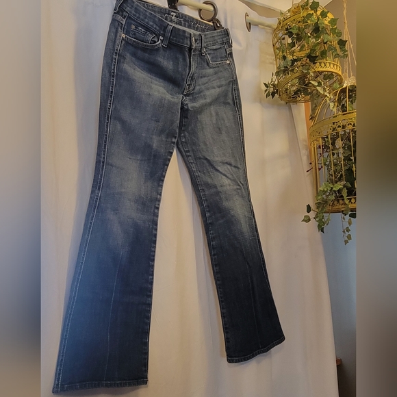 Seven For All Mankind low rise flared leg "A Pocket" jeans - Picture 4 of 11